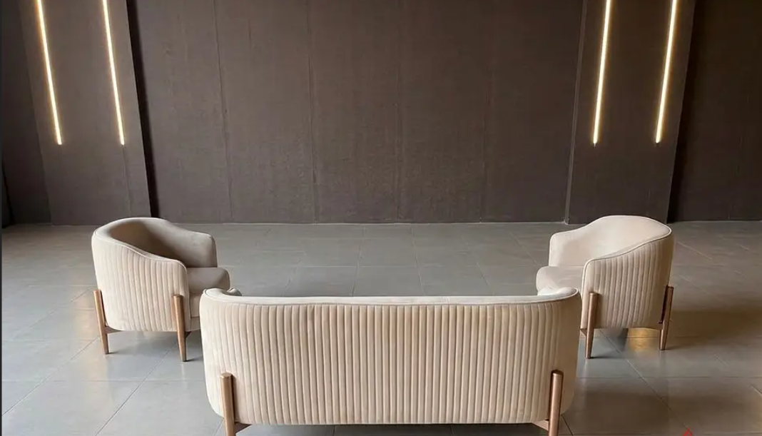 factory sealed 3 Seaters sofa + 2 Chairs ( Original proce 58,000 EGP ) thumbnail