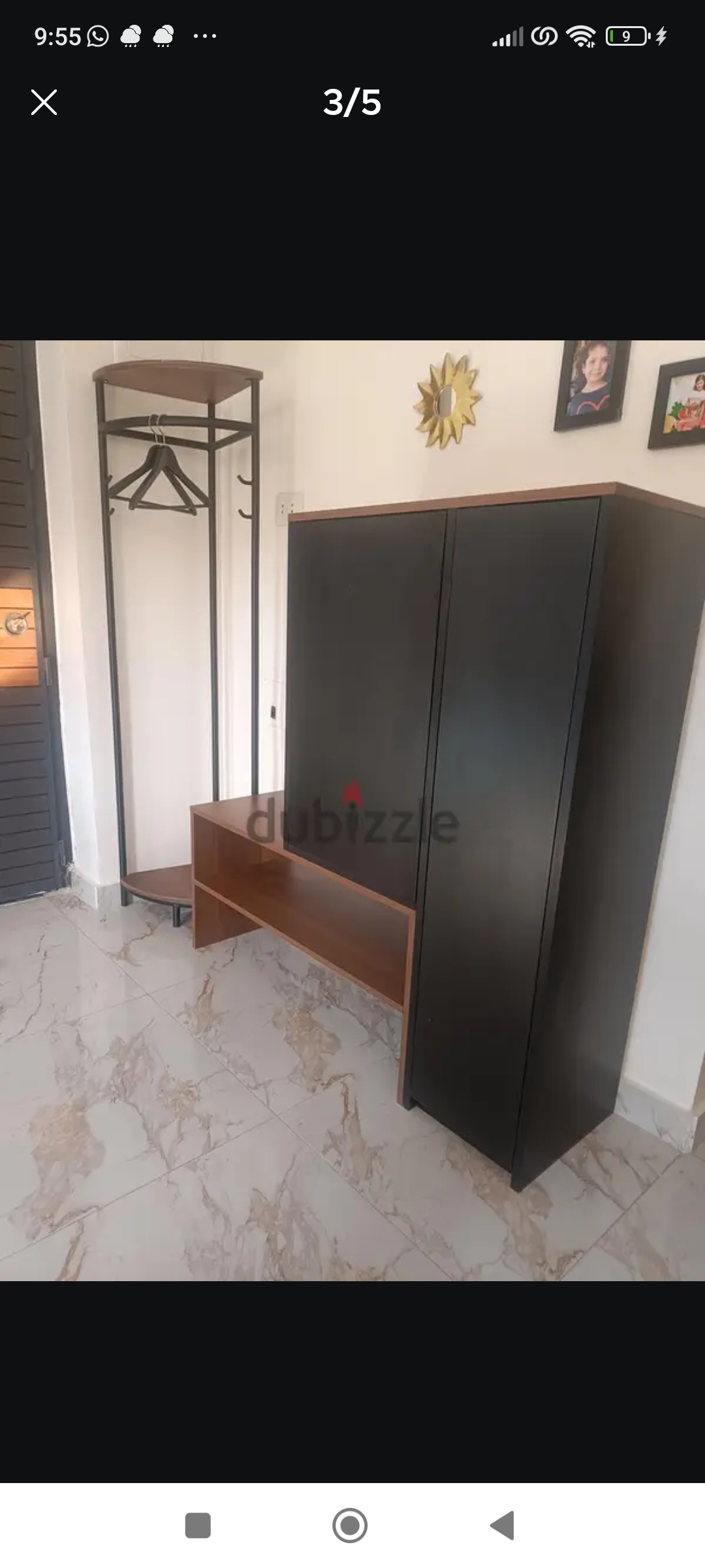 وحدة مدخل (جزامة مع علاقة ملابس) مودرن وعملية بحالة ممتازة