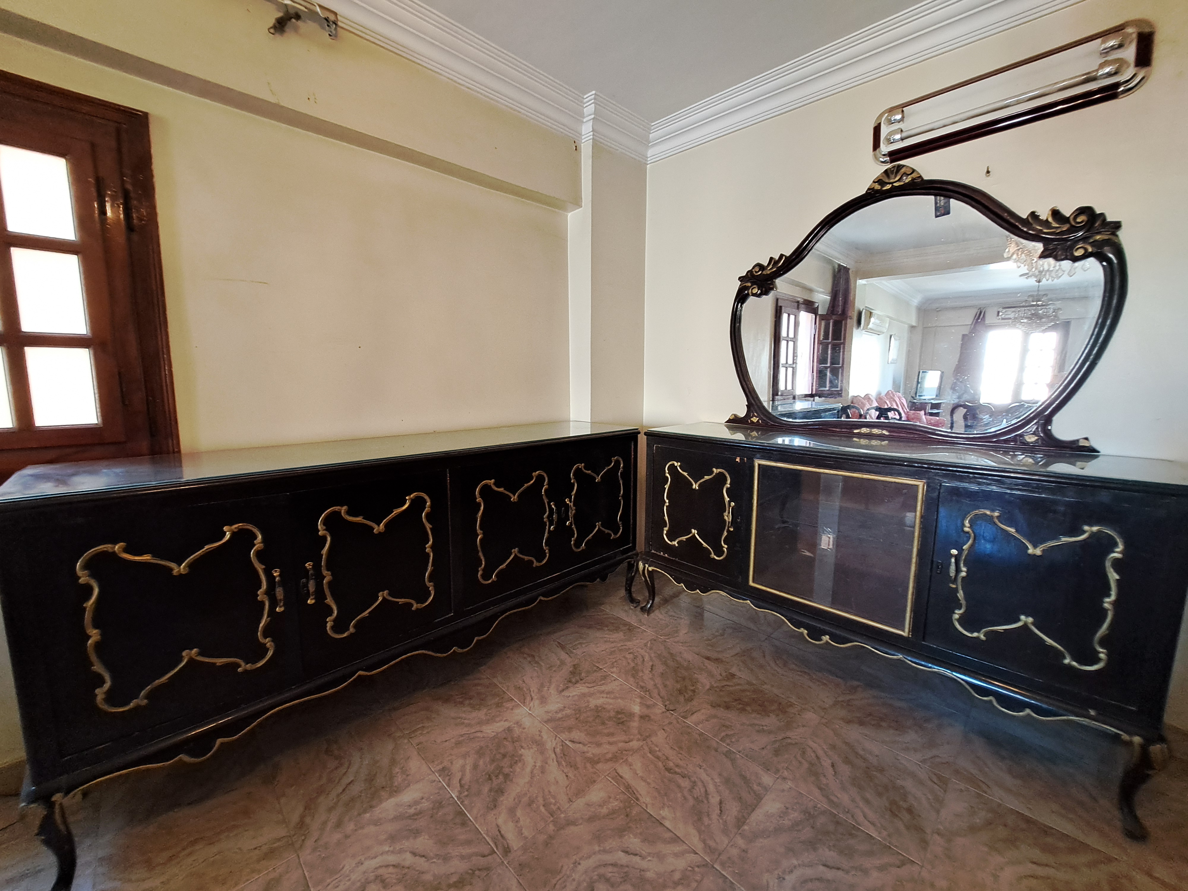 Vintage 10-Seater Dining Table Set thumbnail