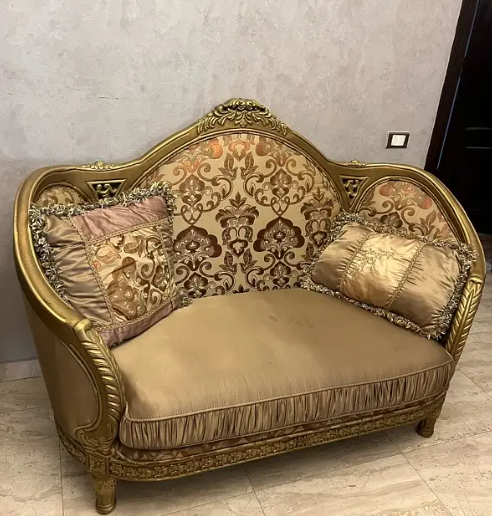 صالون مدهب كلاسيك فاخر