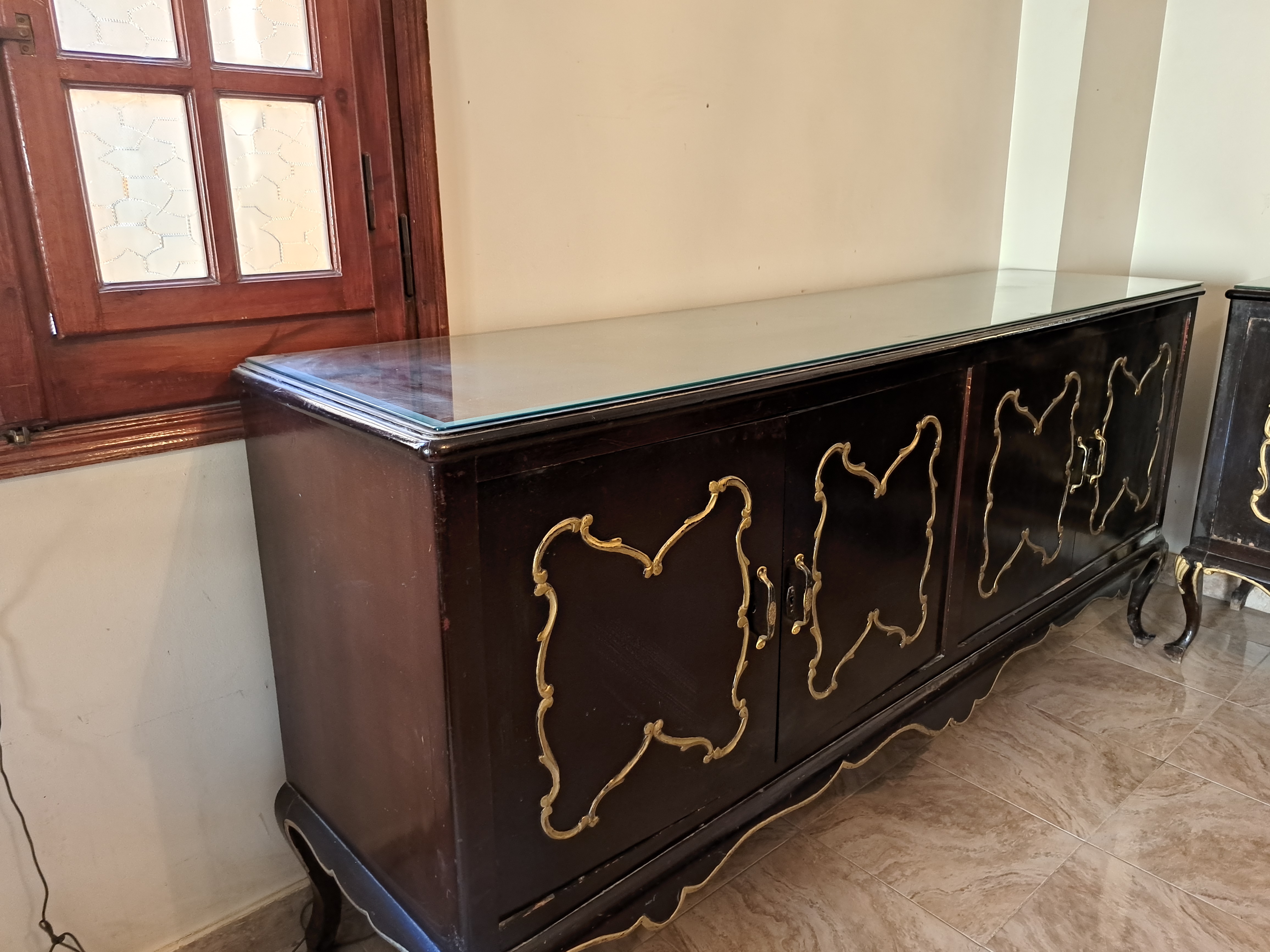 Vintage 10-Seater Dining Table Set thumbnail