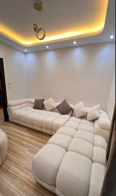 Panda L- shaped sofa perfect condition thumbnail