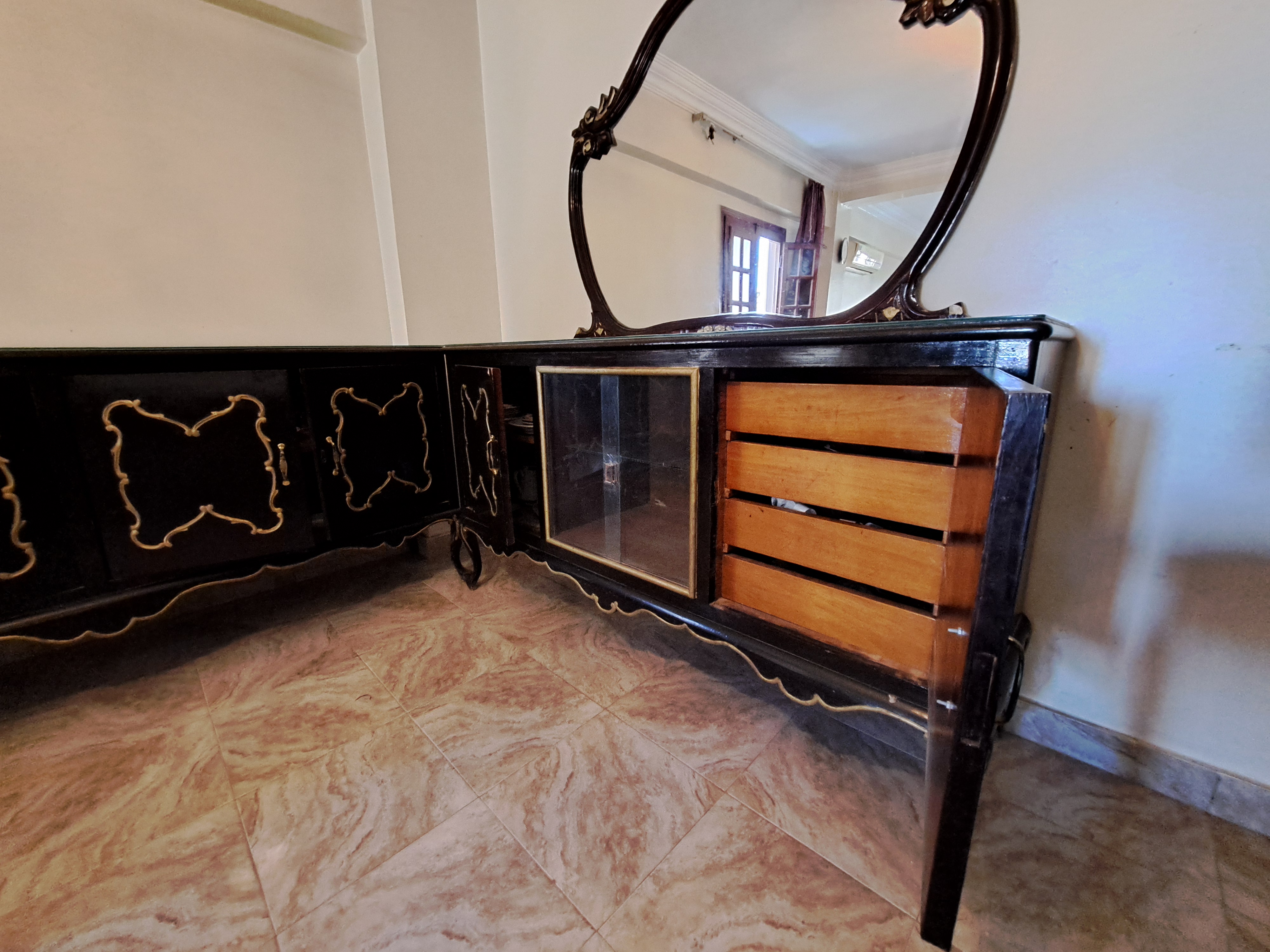 Vintage 10-Seater Dining Table Set thumbnail