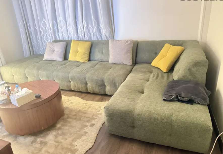 L-Shape Fluffy Sofa